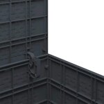 vidaXL Boîte de Rangement de Jardin Anthracite 55 x 53 x 57 cm
