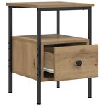 vidaXL Tables de chevet 2 Pièces chêne artisanal bois d'ingénierie