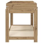 vidaXL Lit Superposé pour Enfants Chêne artisanal 100 x 200 cm