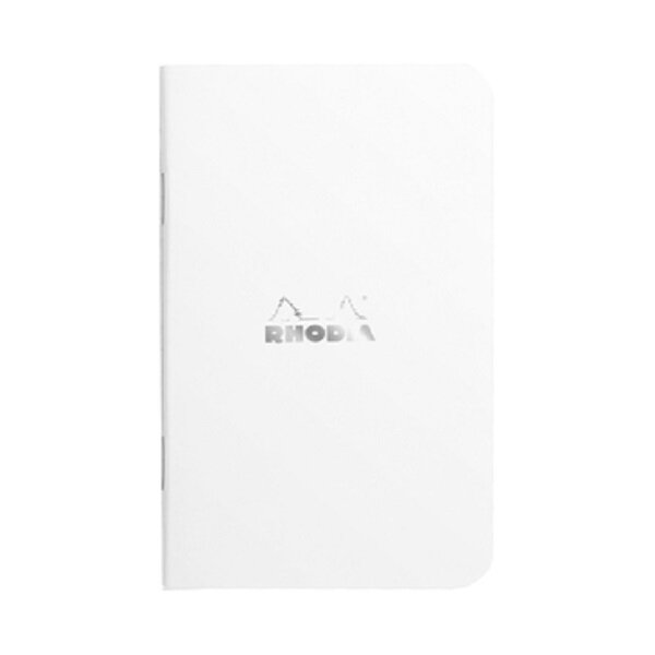 Rhodia - Cahier piqué noir, 7,5 x 12 cm, 5x5, 48 pages non microperforées