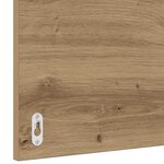 vidaXL Ensemble de mobilier de salle de bain 3 Pièces Chêne noir