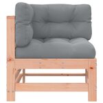 vidaXL Canapés d'angle avec coussins 2 Pièces bois massif douglas