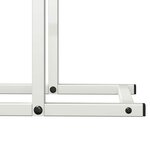 vidaXL Portant de bois chauffage blanc 80x25x90 cm