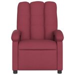 vidaXL Fauteuil de massage inclinable électrique Rouge bordeaux Tissu