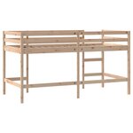 vidaXL Lit mezzanine enfants échelle 90x200 cm bois pin massif
