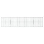 vidaXL Panier gabion avec couvercle 900x50x200 cm fer galvanisé