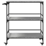 vidaXL Chariot de cuisine sonoma gris 100 5x50x105cm bois d'ingénierie
