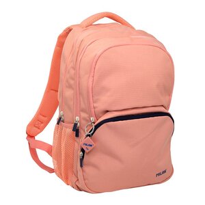 Sac à dos scolaire Milan Serie 1918 25L - 3 poches avant + 2 poches latérales - Poignées réglables et rembourrées - Taille 46 5x30x17cm - Couleur Rose