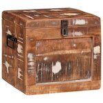 vidaXL Boîte de Rangement Multicolore bois de récupération massif