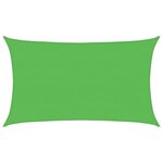 vidaXL Voile d'ombrage 160 g/m² Vert clair 5x8 m PEHD