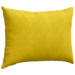 vidaXL Coussins de canapé 2 Pièces Jaune 70 x 50 cm