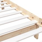vidaXL Cadre de lit Bois solide 90x200 cm