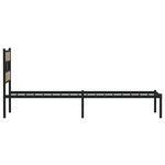 vidaXL Cadre de lit en métal sans matelas chêne sonoma 100x200 cm