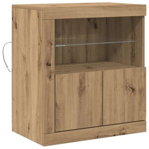 vidaXL Buffet Marron 60.5 x 37 x 67 cm Bois d'ingénierie