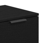vidaXL Meuble TV Noir 102 x 35 x 36 5 cm Bois d'ingénierie