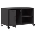 vidaXL Meuble TV noir 68x39x43 5 cm acier