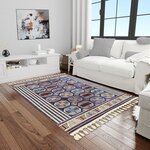 Tapis de salon CHAOUEN 80 x 150 cm - Bleu
