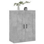 vidaXL Armoire murale gris béton 69 5x34x90 cm bois d'ingénierie