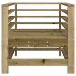 vidaXL Chaises de jardin lot de 2 bois de pin imprégné
