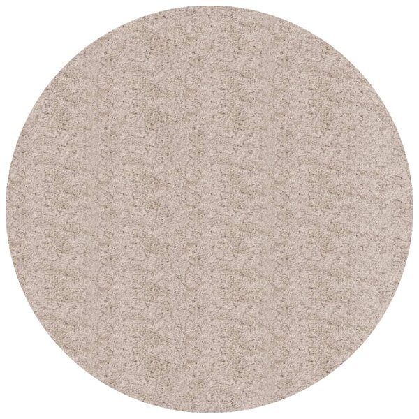 vidaXL Tapis shaggy PAMPLONA poils longs moderne beige Ø 80 cm