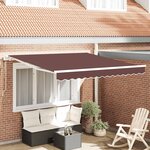 vidaXL Auvent rétractable automatique marron 300x250 cm