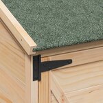 vidaXL Abri de jardin Naturel 106 x 56 x 113 5 cm Bois d'ingénierie