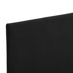 vidaXL Cadre de lit Noir Tissu 90x200 cm