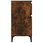 vidaXL Tables de chevet 2 Pièces chêne fumé 40x35x70 cm