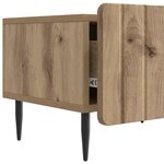 vidaXL Meuble TV 147 x 34 5 x 32 cm Chêne artisanal Bois d'ingénierie