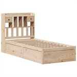 vidaXL Cadre de lit sans matelas 75x190 cm bois de pin massif