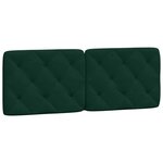 vidaXL Lit avec matelas vert foncé 120x200 cm velours