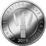 Monnaie ESA European Space Agency Argent 20 Francs Switzerland 2026 (PRÉCOMMANDE)