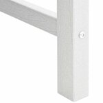 vidaXL Set de 6 chaises de jardin blanches 65 5x55 5x88 cm en HDPE