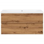 vidaXL Armoire lavabo avec bassin intégré chêne artisanal