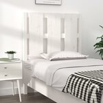 vidaXL Tête de lit Blanc 80 5x4x100 cm Bois massif de pin