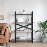 vidaXL Étagère Gris Sonoma 100 x 33 5 x 140 cm Bois d'ingénierie