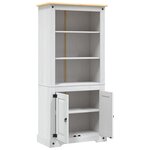 vidaXL Placard Gamme Corona Pin mexicain Blanc 80x40x170 cm