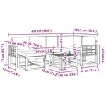 vidaXL Ensemble de canapés d'extérieur 7 Pièces Blanc et anthracite