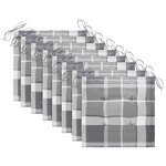vidaXL Chaises pliables de jardin lot de 8 avec coussins Bois d'acacia