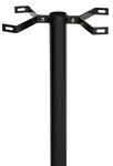 Support vertical en acier  E2112  pour boîte aux lettres ARREGUI  144 Cm  Noir