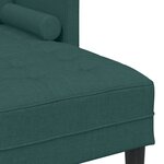 Canapé L en tissu vert foncé de 160 cm - vidaXL