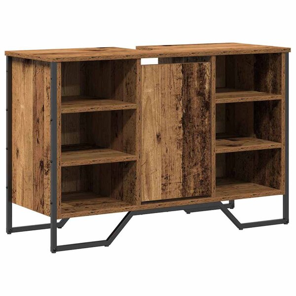 vidaXL Cabinet de Lavabo Bois Ancien 91 x 35 x 60 cm Bois d'ingénierie