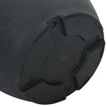 vidaXL Pot à fleurs rond 6 pc Noir Ø 39 x 32 cm Plastique
