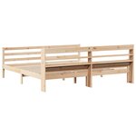 vidaXL Cadre de lit avec tête de lit sans matelas 200x200 cm