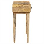 vidaXL Table console 115x35x76 cm Bois de manguier massif