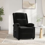 vidaXL Fauteuil inclinable électrique noir velours