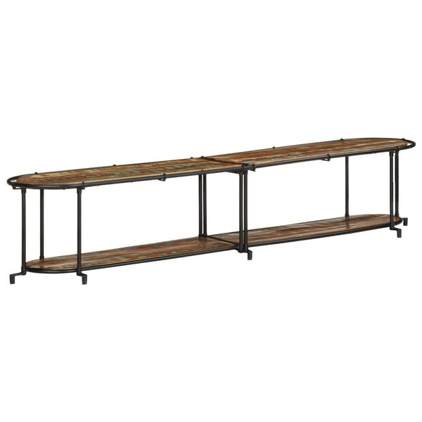 vidaXL Meuble TV 200x42x40 cm Bois massif de récupération