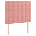 vidaXL Cadre de lit sans matelas rose 100x200 cm velours