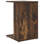 vidaXL Table d'appoint Chêne fumé 40 x 35 x 60 cm Bois d'ingénierie