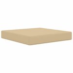 vidaXL Coussin de canapé d'extérieur 3 Pièces Beige Polyester